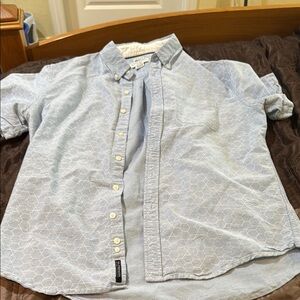 U.S. Polo Assn. Blue Casual Button Down Shirt with Pinstripes